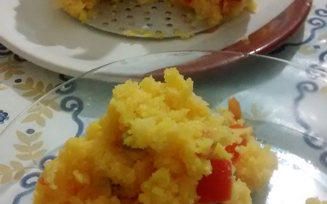 Cuscuz temperado saudável