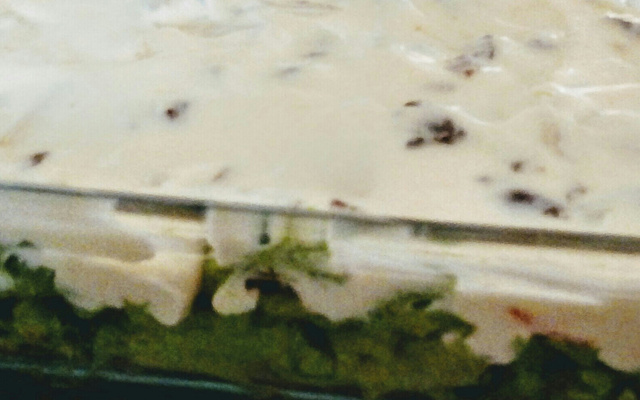 Salada crocante com bacon