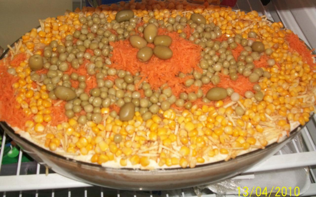 Torta salgada de festa da Aline