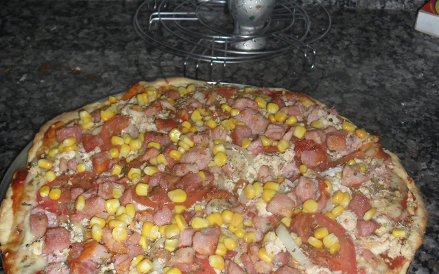 Pizza de forno ou churrasqueira