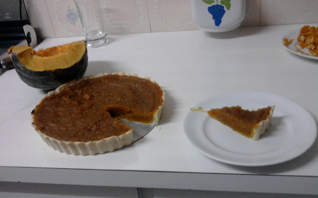 Torta doce de abóbora catiuba