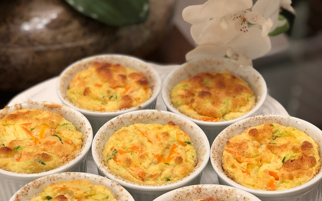 Souflé de legumes delicioso