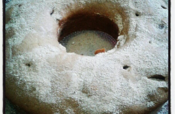 Bolo de canela com chocolate