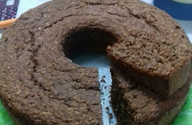 Bolo diet de banana, sem farinha e sem açúcar