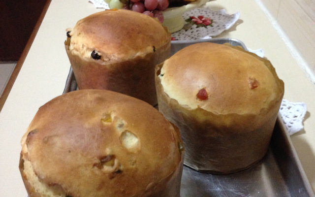 Panetone com sorvete