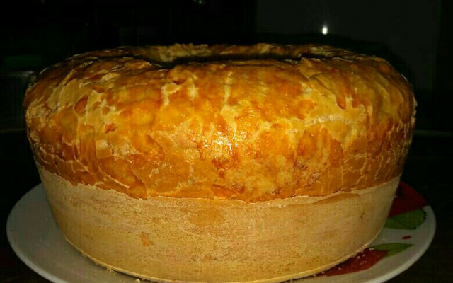 Bolo de goma com queijo delicioso