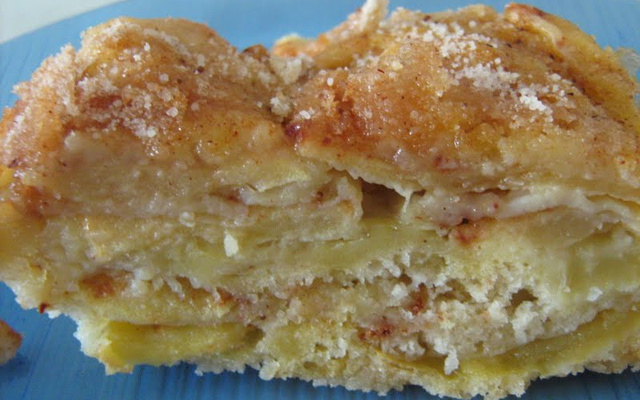 Torta de maçã em camadas da Rosiane