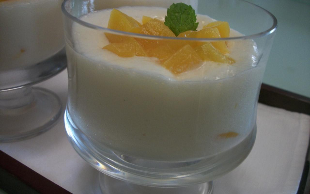 Espuma de pêssego
