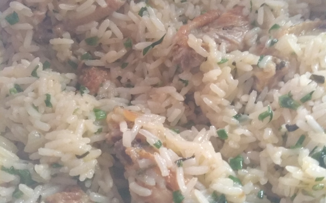 Arroz com frango divino