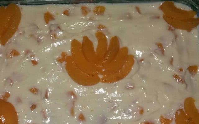 Pavê de pêssego fácil