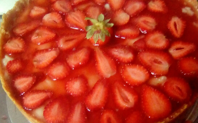 Torta de morango rápida