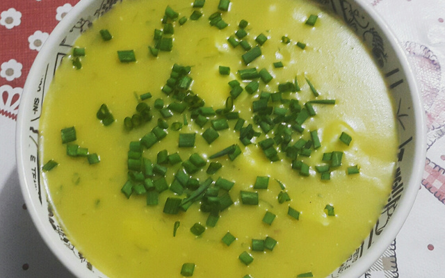 Sopa especial de mandioquinha da Adilce