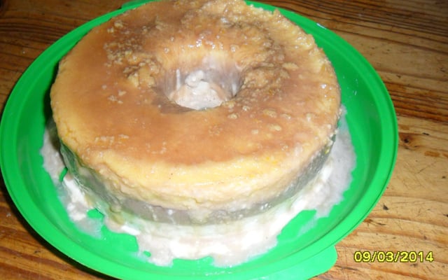 Pudim de sorvete delicioso da mamãe