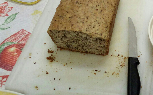 Pão caseiro light com linhaça e aveia
