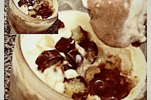 Pavê de coco com chocolate branco