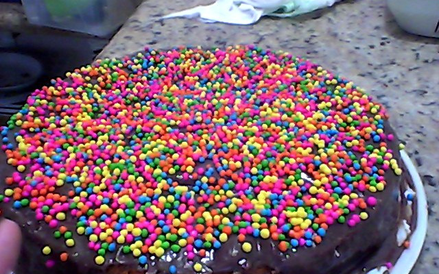 Bolo de cenoura recheado