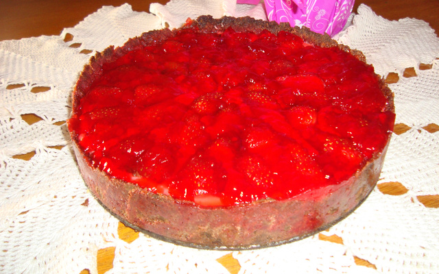 Torta fácil de morango