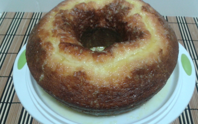 Bolo de laranja sem casca