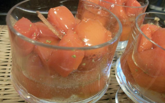 Doce de abóbora em pedaços