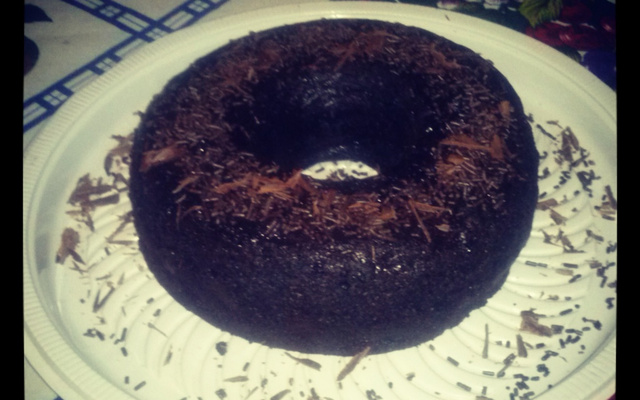 Prestígio gelado com raspas de chocolate