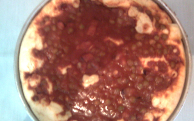 Torta de catupiry e bacon