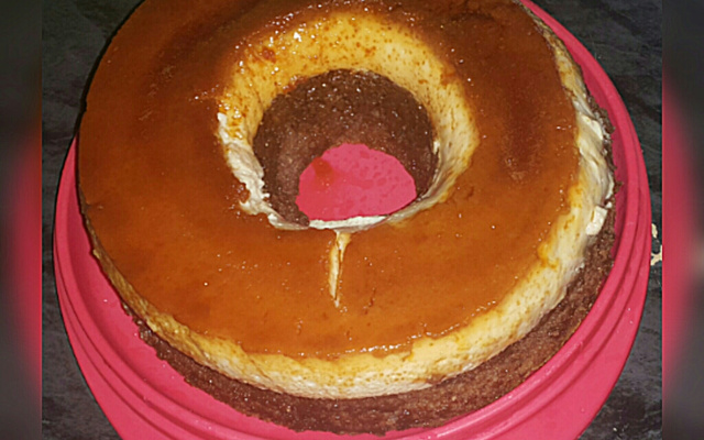 Bolo pudim de chocolate