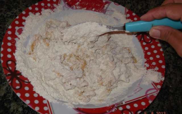 Bolinho de banana de frigideira