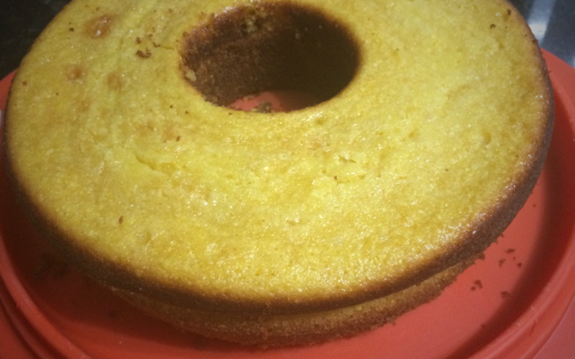 Bolo de milho e milharina