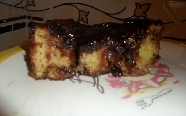 Bolo de laranja com chocolate