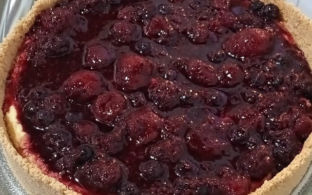 Torta de frutas vermelhas