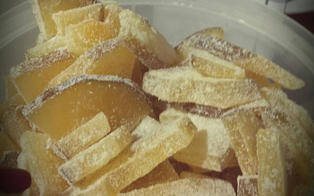 Doce de mamão cristalizado