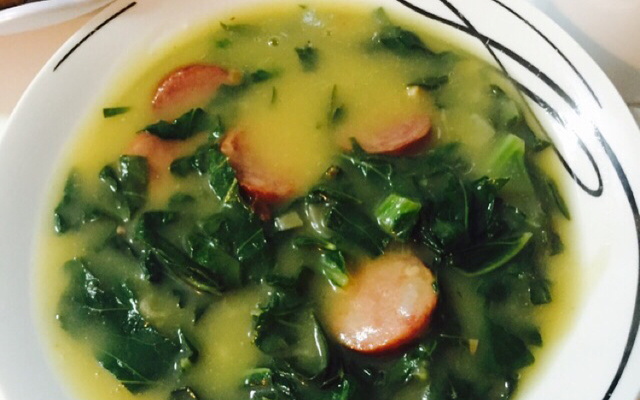 Caldo verde super gostoso