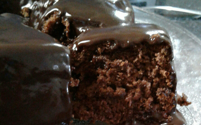 Bolo de chocolate de liquidificador