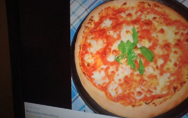 Massa de pizza italiana deliciosa