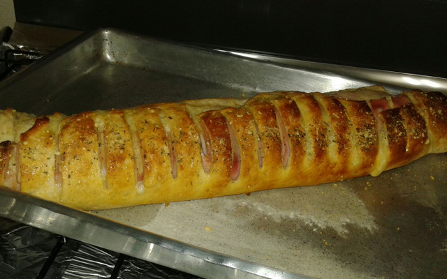 Pão de liquidificador recheado