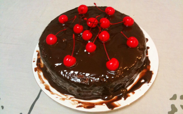 Bolo de café e nozes