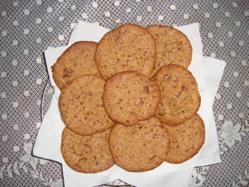 Cookies com gotas de chocolate