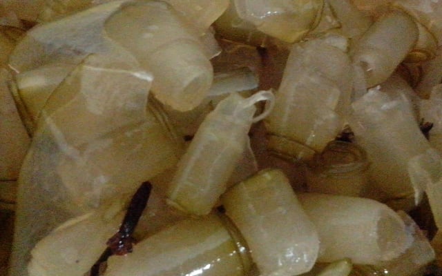 Doce de mamão enroladinho