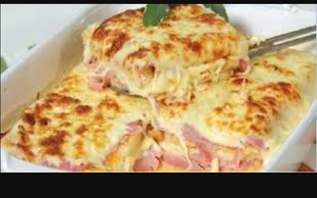 Lasanha especial de pão de forma e atum