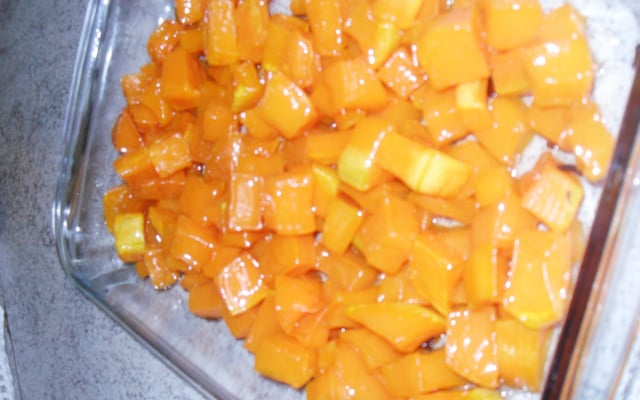 Doce de abóbora com cal (em pedaços)