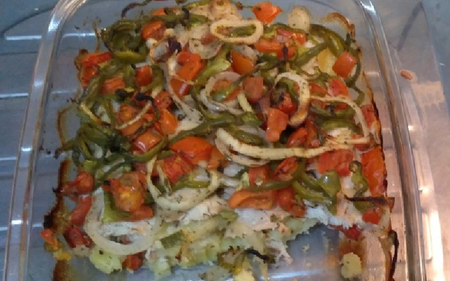 Filé de tilápia com batata doce