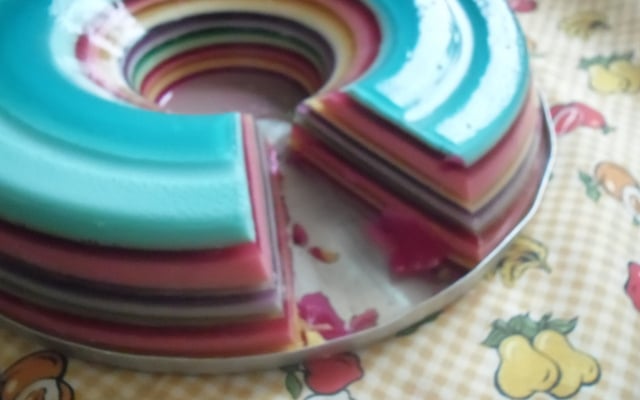 Gelatina em camadas em homenagem a The Office