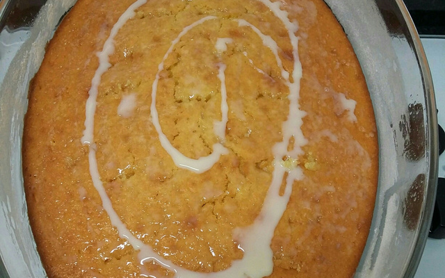Bolo de milho com leite de coco