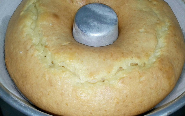 Bolo simples de liquidificador