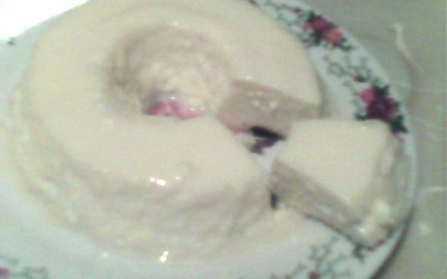 Pudim de leite condensado e creme de leite