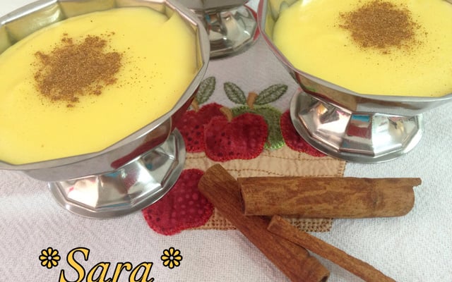 Curau com leite em pó