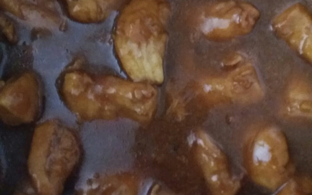 Frango no açúcar - frango dourado