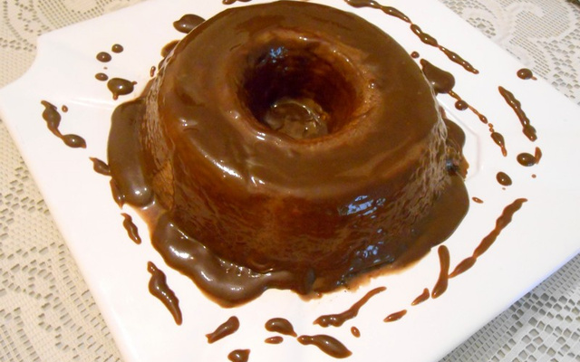 Pudim de Chocolate em barra