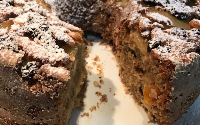 Bolo de frutas sem glúten