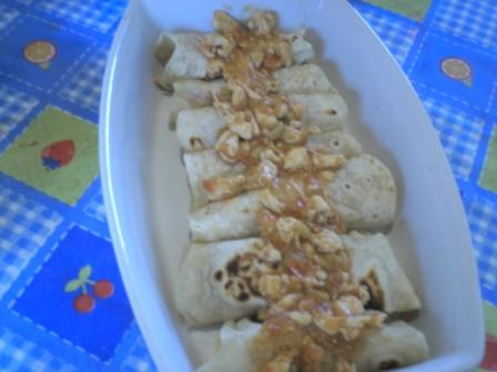 Tortilla com enchilada